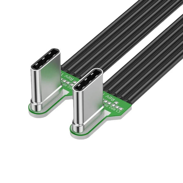 Angled Silicone USB-C Charging Cable